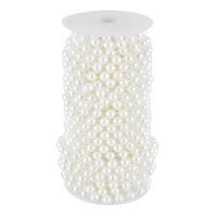 10mm White Round Plastic Pearl Bead Garland, 50ft. by Bead Landing™