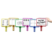 KleenSlate® Handheld Whiteboards with Clear Dry Erase Sleeves & Markers
