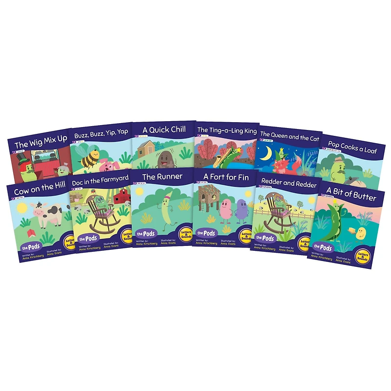 Junior Learning® Decodable Readers The Pods Phase 3 Phonics Set