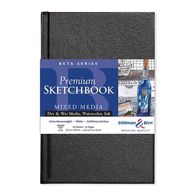Stillman & Birn® Beta Series Hardcover Mixed Media Premium Sketchbook, 5.5" x 8.5"