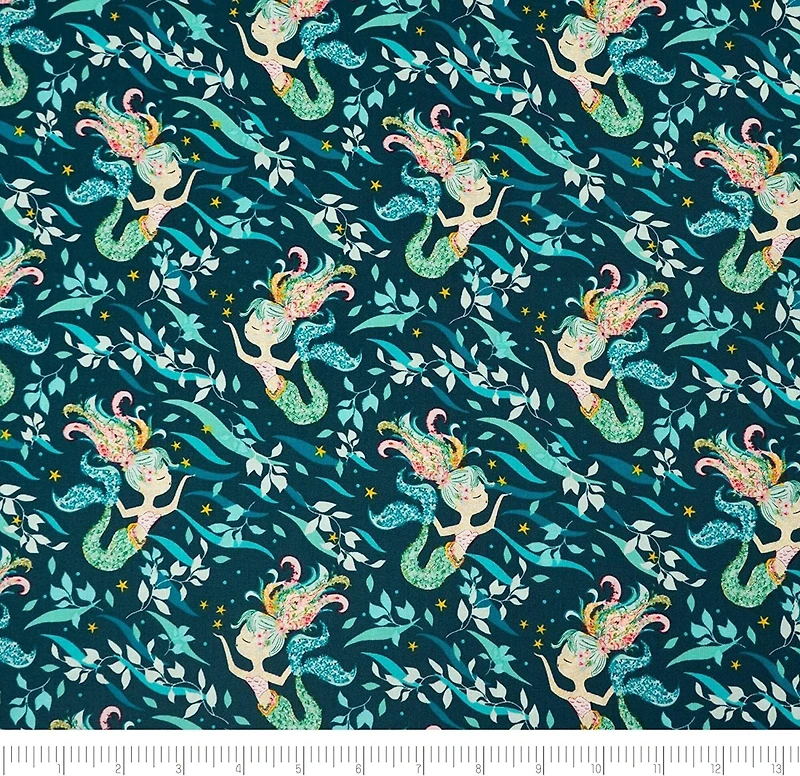 SINGER Mermaid Designed by Denise Palmer Cotton Fabric Bundle