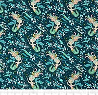 SINGER Mermaid Designed by Denise Palmer Cotton Fabric Bundle