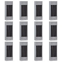 12 Packs: 15 ct. (180 total) Basic Elements™ 10" Black Taper Candles by Ashland®