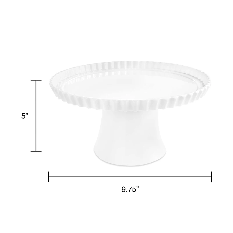 10" White Melamine Cake Stand by Celebrate It™