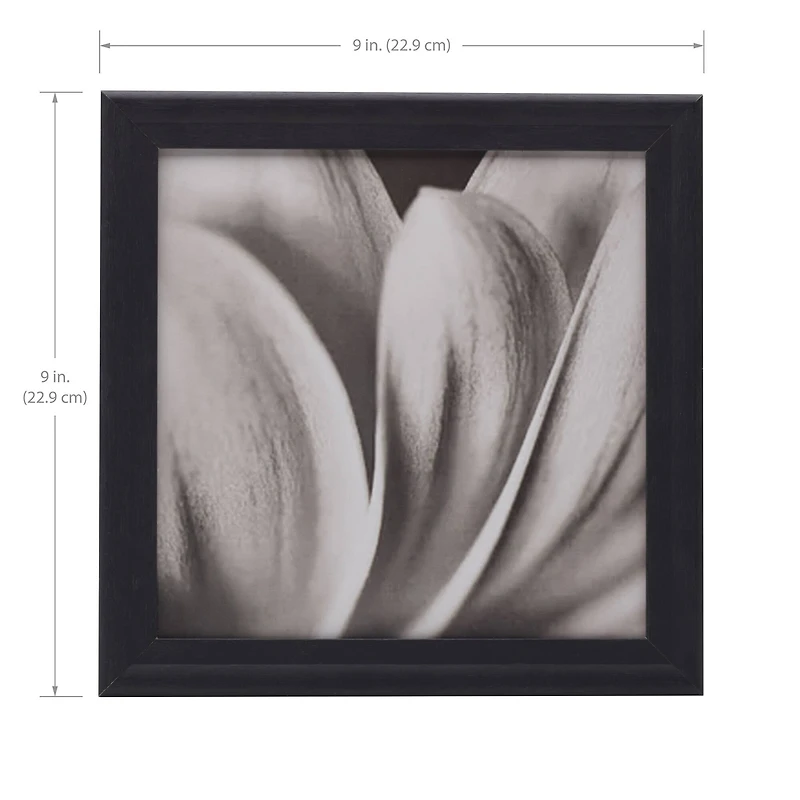 Melannco 9 Pack Black 8" x 8" Wall Frames
