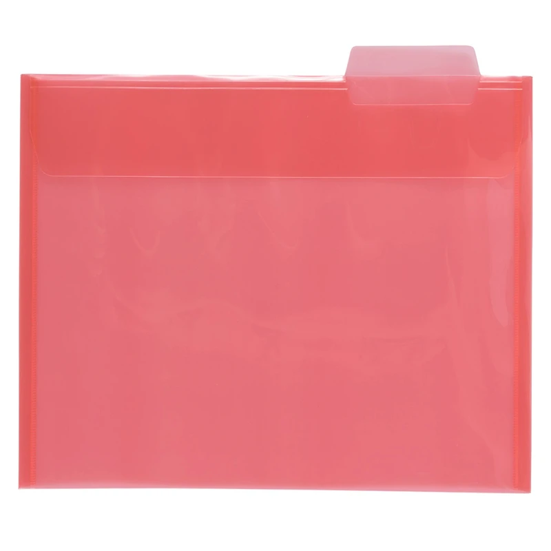 JAM Paper 8.5" x 11" Plastic File Folders, 6ct.