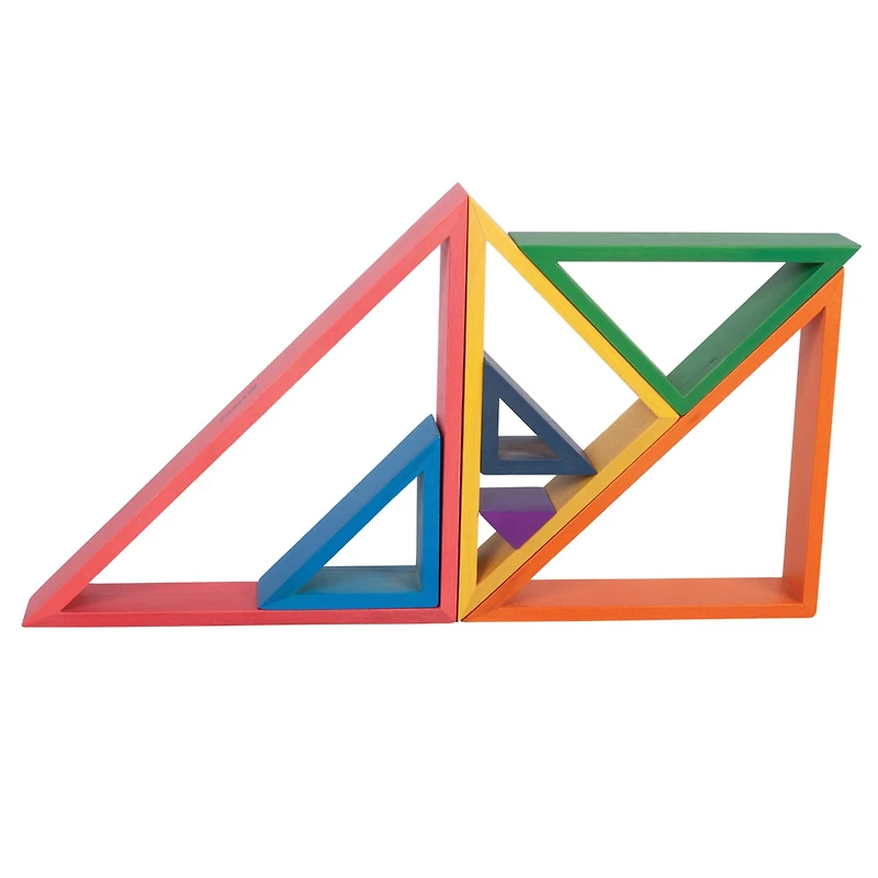 TickiT® Wooden Rainbow Architect Triangles