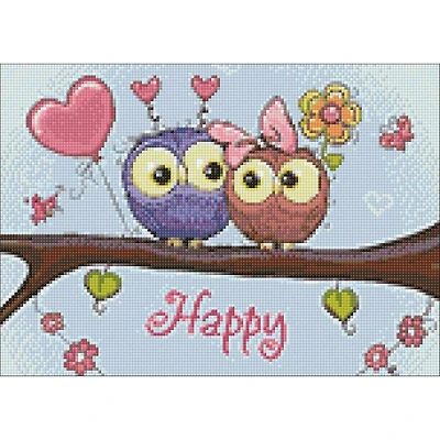Wizardi Diamond Painting Kit Owl Date