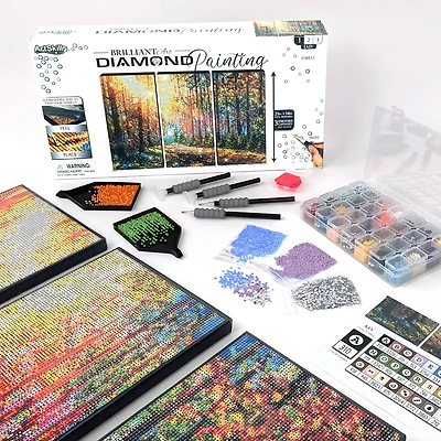 ArtSkills® Brilliant Art Forest Stretched Canvas Diamond Painting Kit
