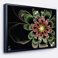 Designart - Abstract Green Fractal Flower