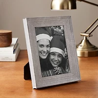 Expressions™ 5" x 7" Gray Ribbed Frame by Studio Décor®