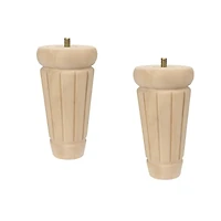 Dritz® Home Unfinished Wood Fluted Column Bun Feet, 2ct.