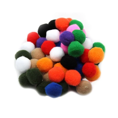Charles Leonard 1" Pom-Poms, 12 Packs of 50