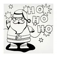 Santa Flocked Canvas Kit by Creatology™