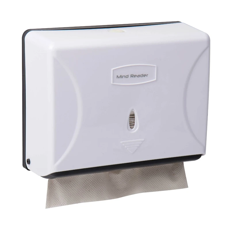 Mind Reader White Multi-Fold Paper Towel Dispenser