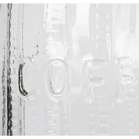 Hello Honey Coffee Embossed Glass Jar with Metal Lid