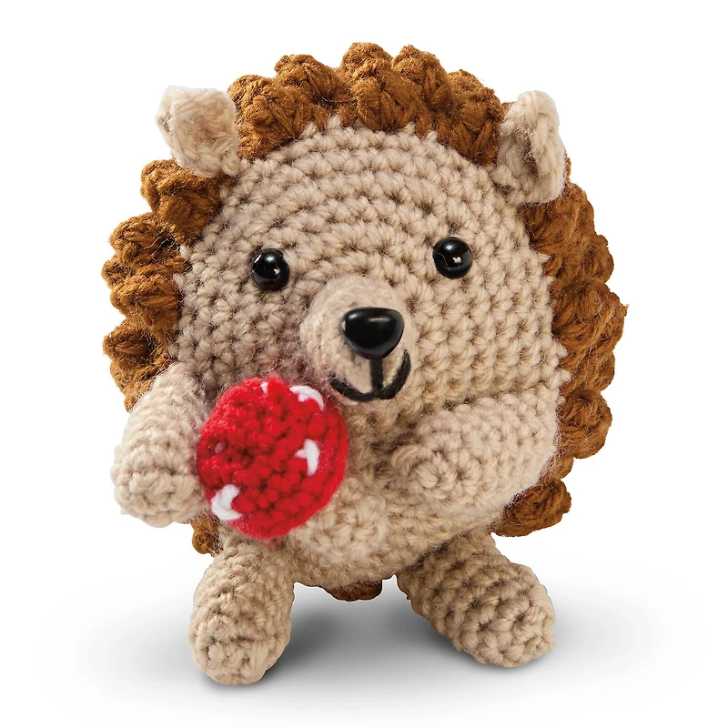 Intermediate Hedgehog Amigurumi Crochet Kit by Loops & Threads®