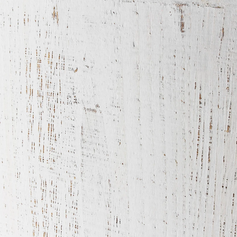 Whitewashed Wooden Wine Bottle Display Rack