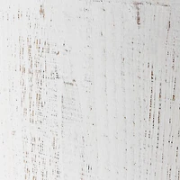 Whitewashed Wooden Wine Bottle Display Rack