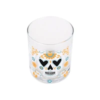 9oz. Day of the Dead Sugar Skull Whiskey Glass by Ashland®