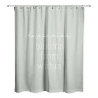 Happiness from Sage 71" x 74" Shower Curtain