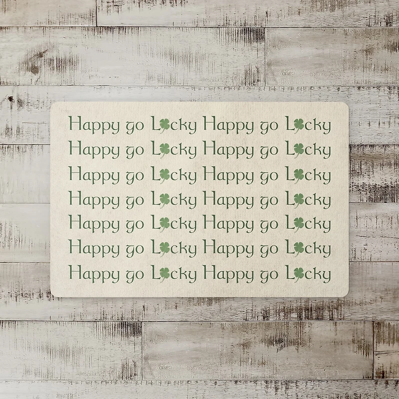 Happy Go Lucky 18" x 27" Floor Mat