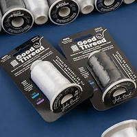 John Bead Good Thread White Bonded Nylon Beadweaving Thread, 547yd.