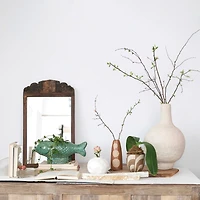 Hello Honey® 17" Turquoise Debossed Stoneware Fish Planter