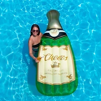 94" Green & Gold Champagne Bottle Swimming Pool Float
