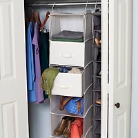 Household Essentials Hanging Closet Organizer Drawers, 2ct.