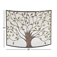 Metal Farmhouse Fireplace Screen