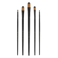 12 Packs: 5 ct. (60 total) Royal & Langnickel® Essentials™ Filbert Brush Set