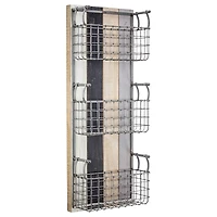 Rustic Metal Wired Mail & Wall Organizer