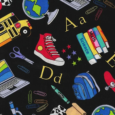 Fabric Traditions School Supply Toss Cotton Fabric