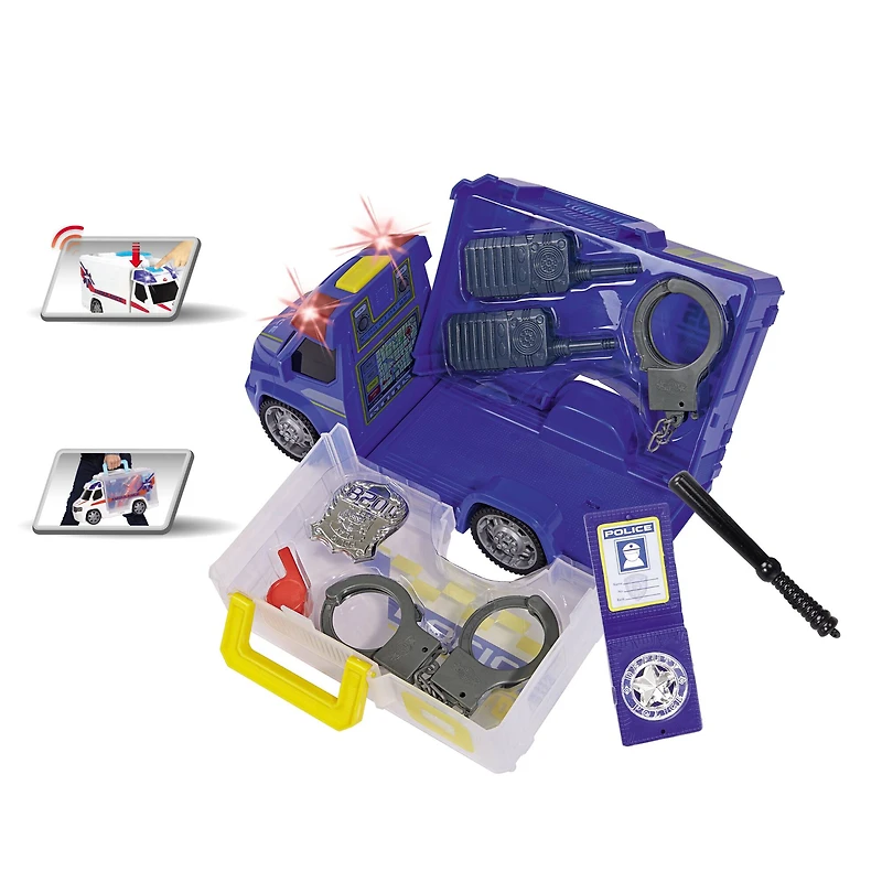 Dickie Toys Push & Play SOS Police Patrol Car