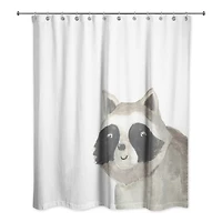 Hello Raccoon 71" x 74" Shower Curtain