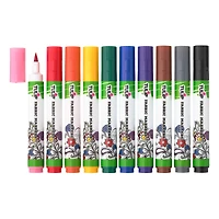 12 Packs: 10 ct. (120 total) Tulip® Fabric Markers®, Brush Tip 