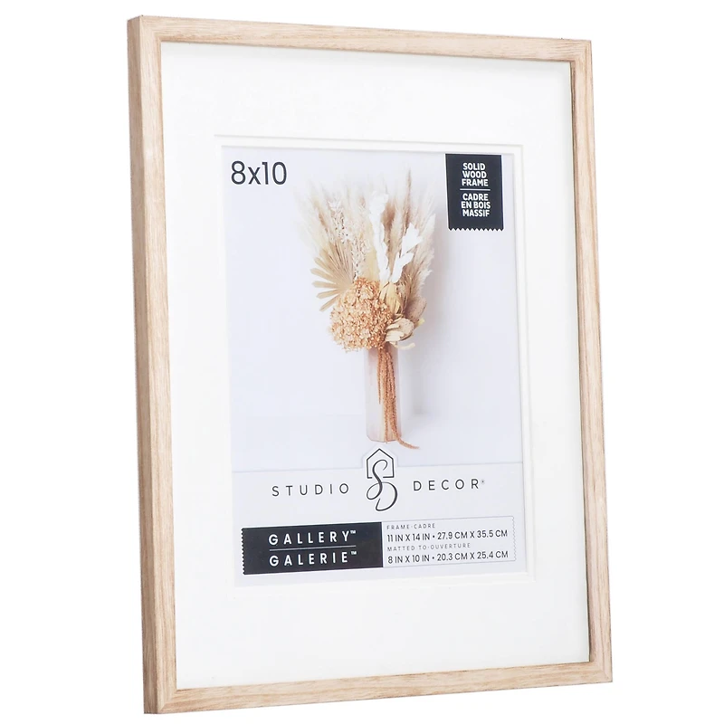 Gallery Natural Wood Frame with Mat by Studio Décor
