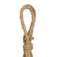 Hello Honey® 9.5" Terra Cotta Hanging Stoneware Planter with Cotton Hanger