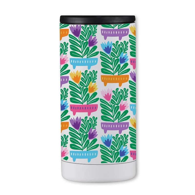 12oz. Mod Flower Pot Pattern Koozie