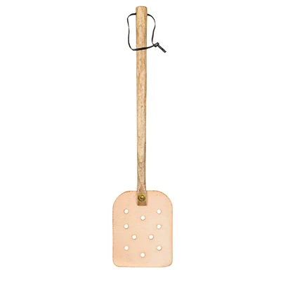 Hello Honey® Natural Modern Buffalo Leather Fly Swatter