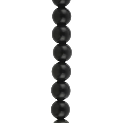 Black Obsidian Round Beads, 8mm by Bead Landing™