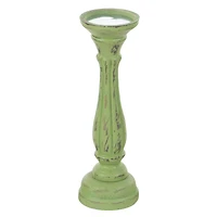 Green Wood Traditional Candle Holder Set, 3ct. 
