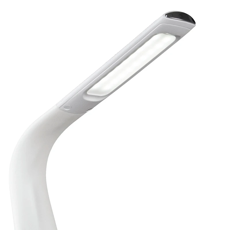 OttLite Thrive LED Sanitizing Desk Lamp with Clock & USB Charging