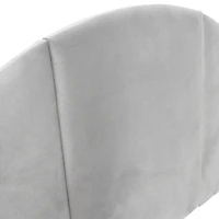 Hello Honey® NoSom Gray Upholstered Velvet Panel Arched Headboard