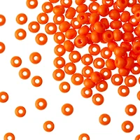 12 Pack: John Bead Saffron Orange Opaque Czech Glass Seed Beads, 6/0