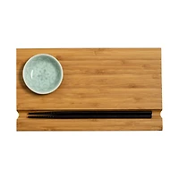 Honey Can Do Joyce Chen Burnished Bamboo Sushi Board Set