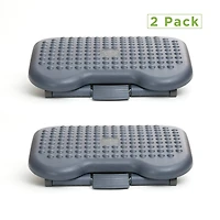 Mind Reader Black Adjustable Ergonomic Foot Rest, 2ct.