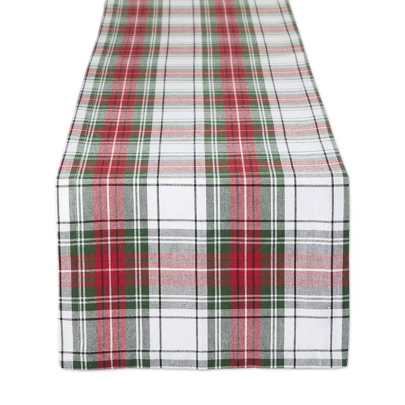 DII® 108" Christmas Plaid Table Runner