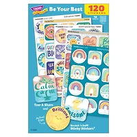 TREND Enterprises® Be Your Best Mixed Stickers Variety Pack, 120 Per Pack, 2 Packs